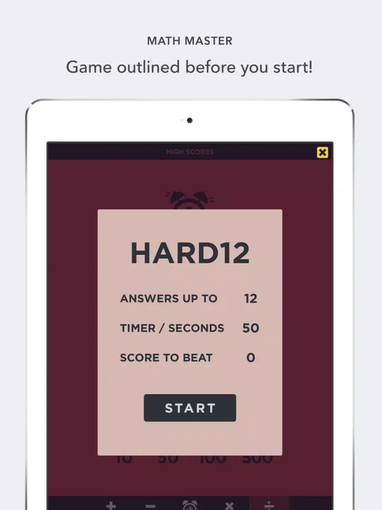 Tick Tock Math Master iPad  Screenshots