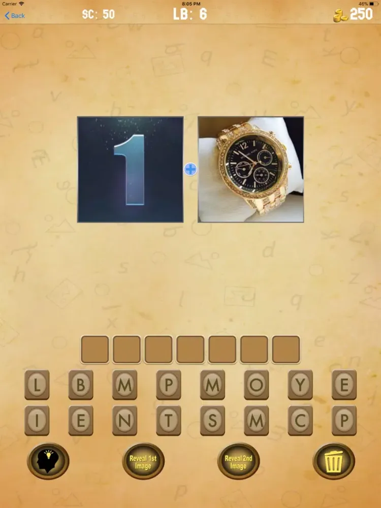 ภาพหน้าจอของ 2 Pics 1 Word Pic To Word iPad 