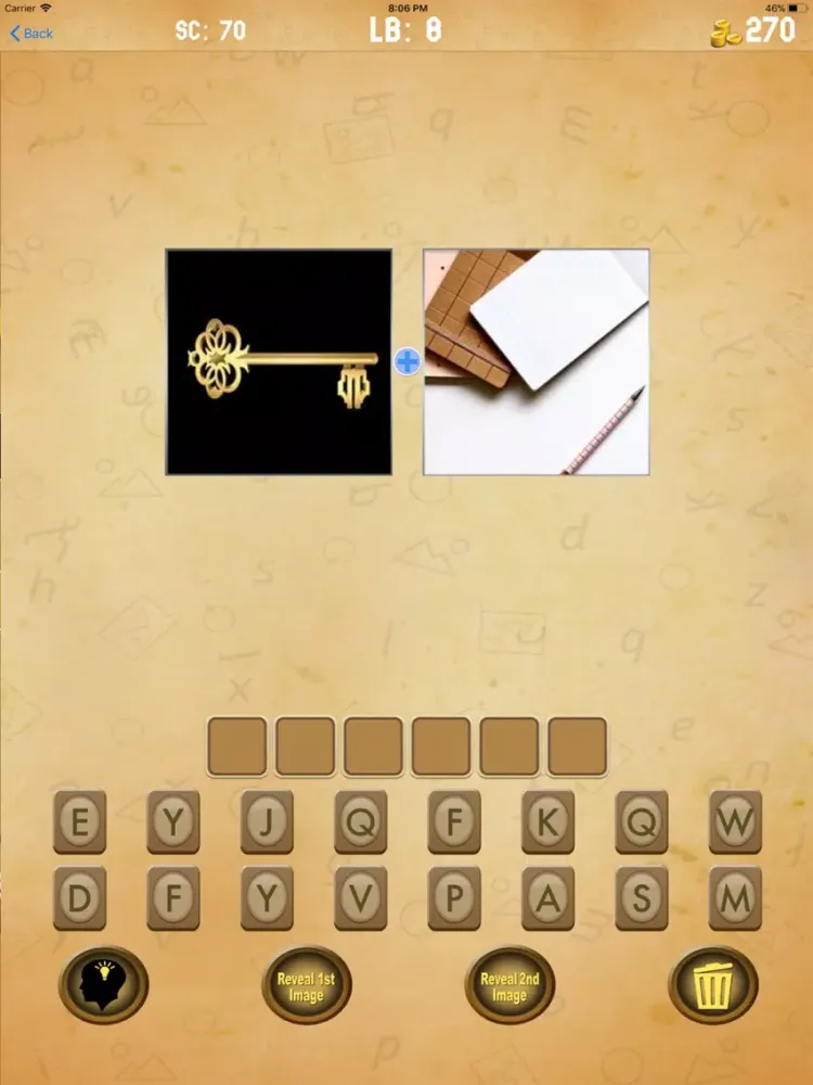 ภาพหน้าจอของ 2 Pics 1 Word Pic To Word iPad 