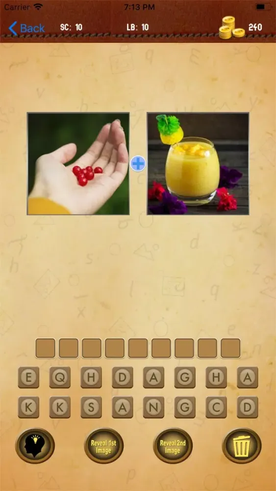 ภาพหน้าจอของ 2 Pics 1 Word Pic To Word