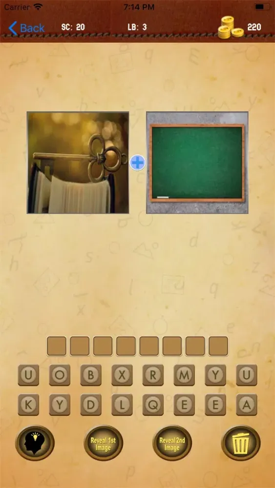 ภาพหน้าจอของ 2 Pics 1 Word Pic To Word