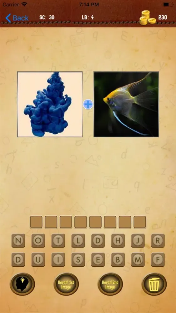 ภาพหน้าจอของ 2 Pics 1 Word Pic To Word