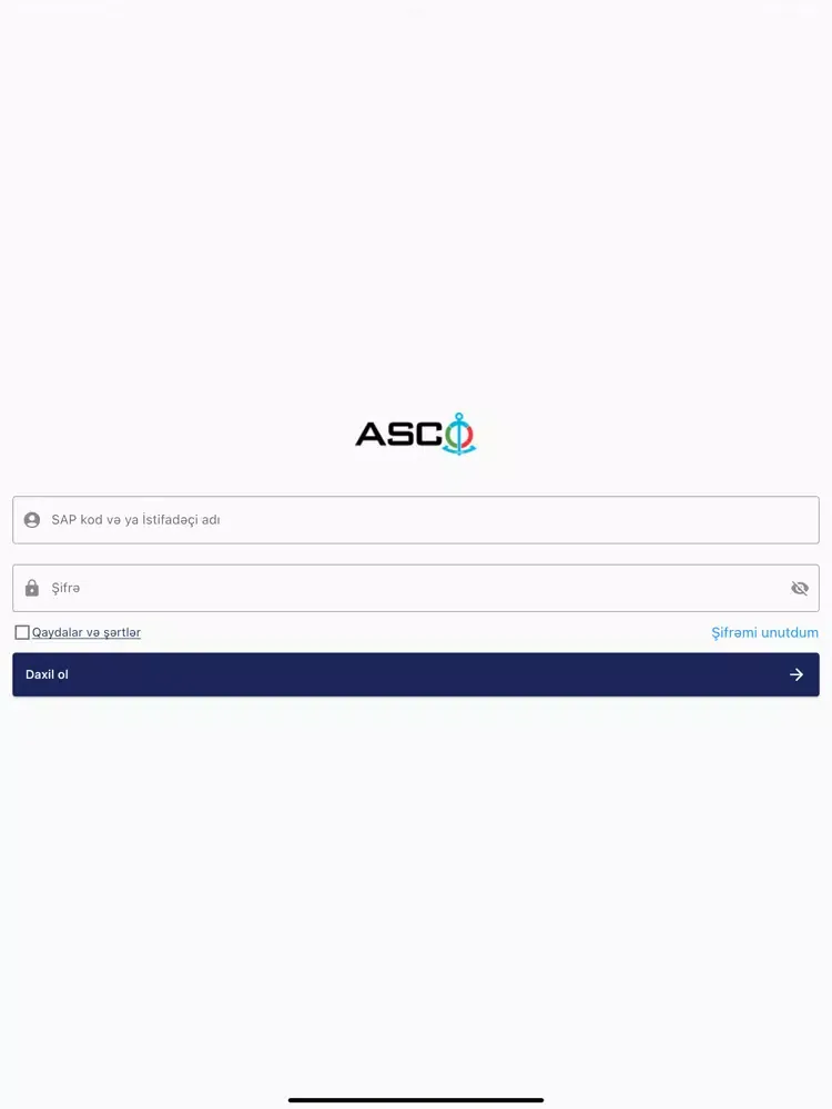 Tangkapan layar My ASCO iPad 