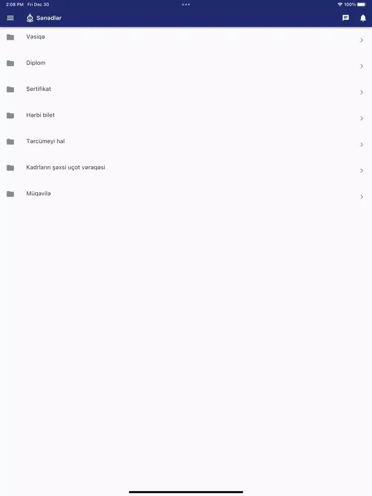 Tangkapan layar My ASCO iPad 