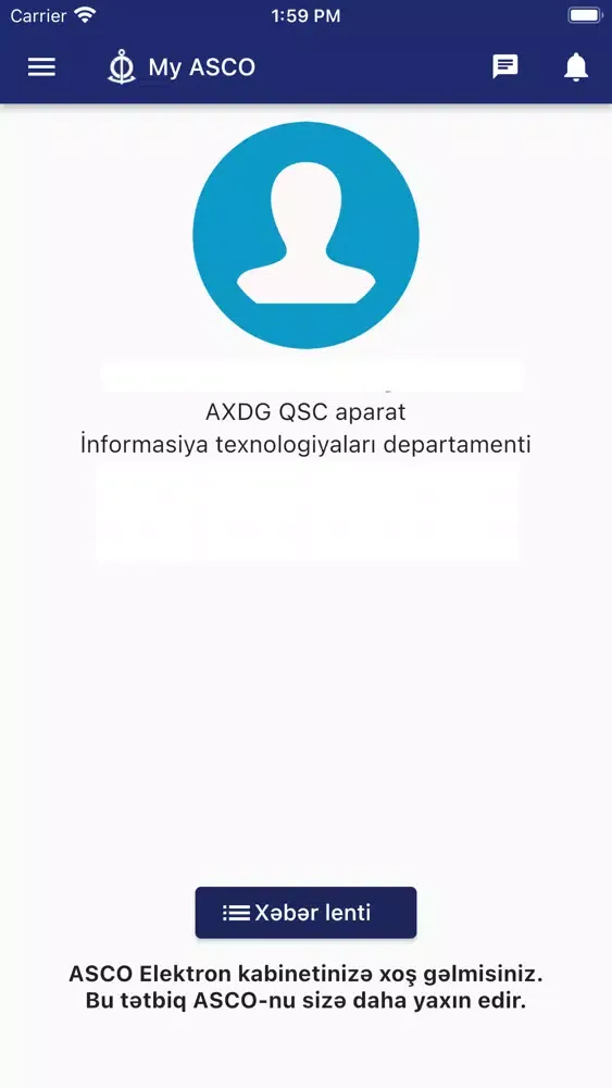 Tangkapan layar My ASCO