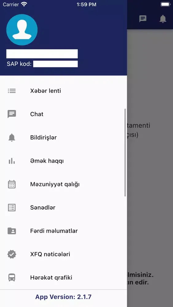 Tangkapan layar My ASCO