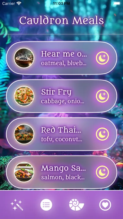 Ảnh chụp màn hình của Cauldron: Conjure Meal Ideas