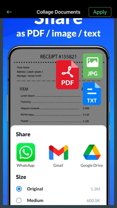 ภาพหน้าจอของ PDF Scanner- App for Documents