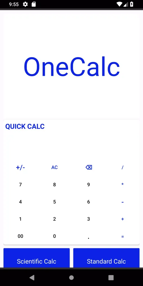 OneCalc Screenshots