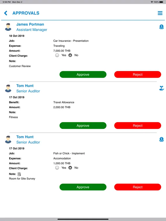 Screenshot di Totem Payroll Management iPad 