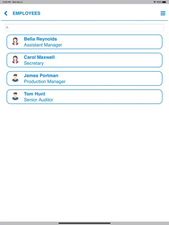 Screenshot di Totem Payroll Management iPad 