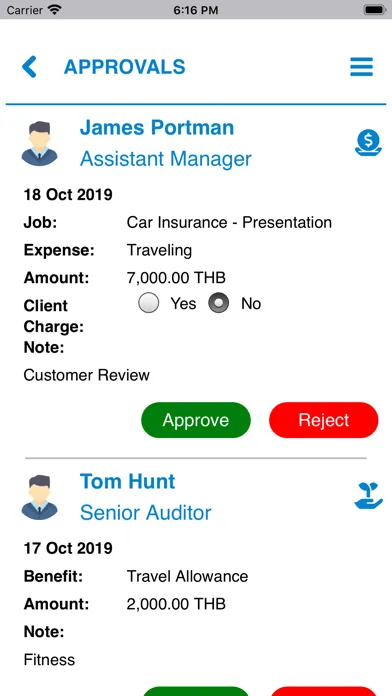 Screenshot di Totem Payroll Management