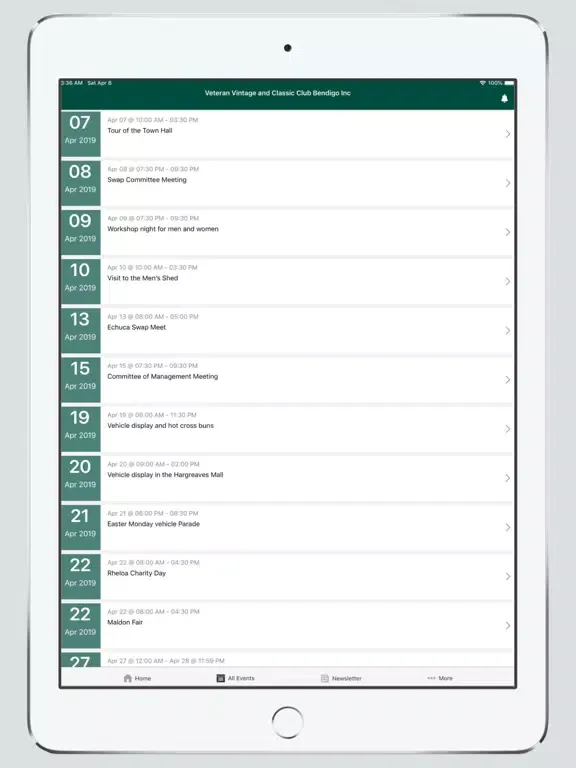 تصاویر VVCC Bendigo iPad 