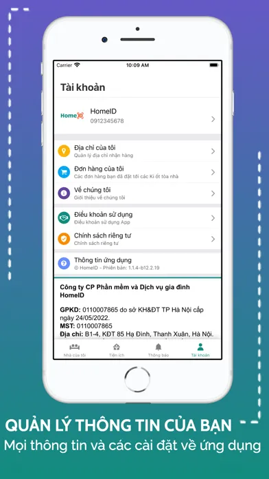 Capturas de pantalla de HomeID Cư dân