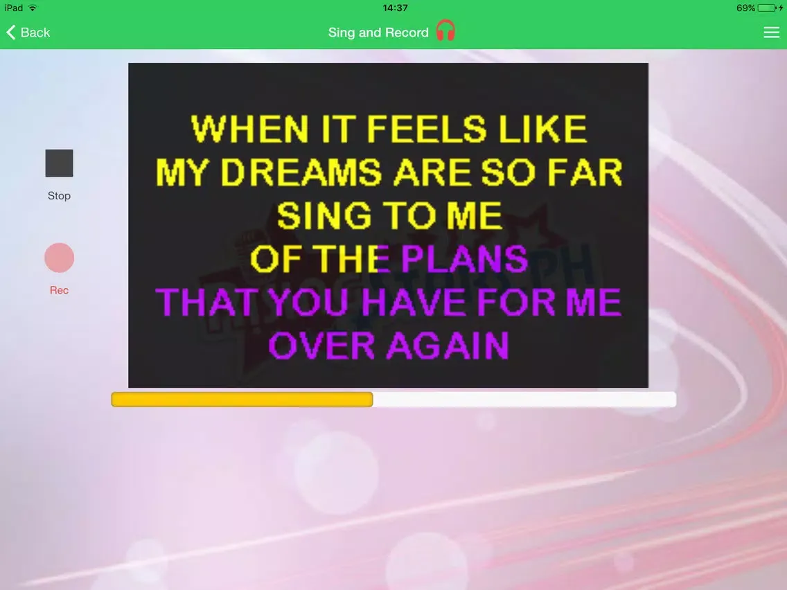 RisingStars Karaoke iPad  स्क्रीनशॉट