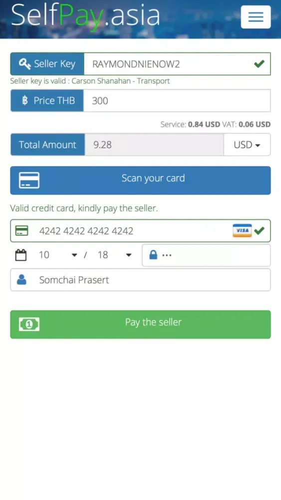 SelfPay.Asia mini pos Screenshots