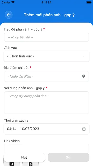 Zrzuty ekranu Góp Ý Đà Nẵng