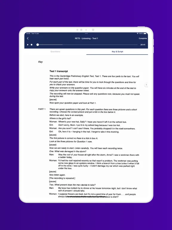 Ôn Tiếng Anh B1 sau đại học iPad 应用截图