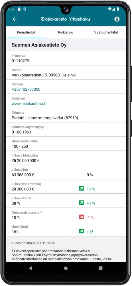 Asiakastieto Yrityshaku Screenshots
