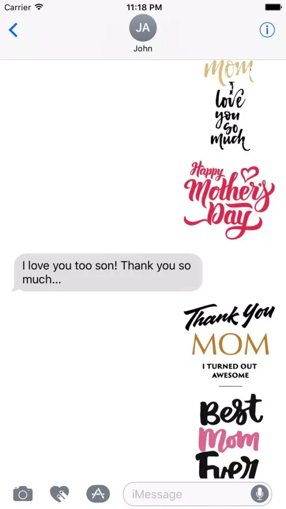 Super Mom Mothers Day Sticker Pack Screenshots