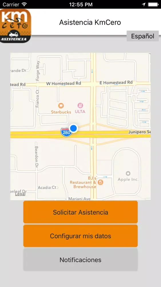 Скриншоты Asistencia KmCero
