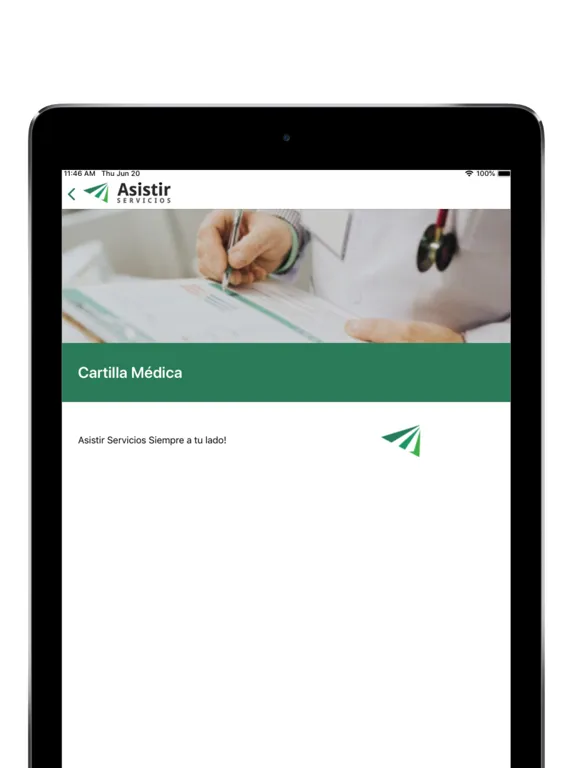 Asistir Servicios iPad  स्क्रीनशॉट