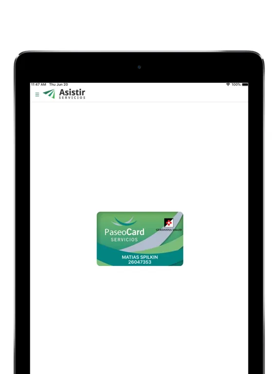 Asistir Servicios iPad  स्क्रीनशॉट