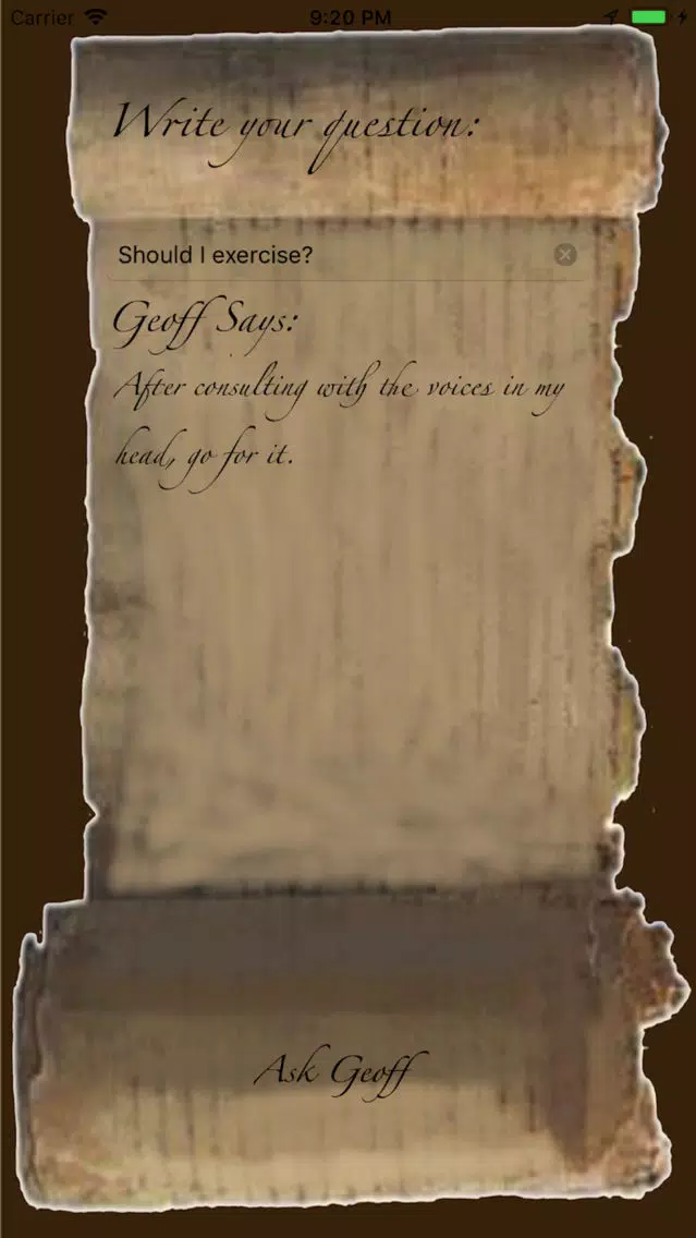 Ask Geoff স্ক্রিনশট