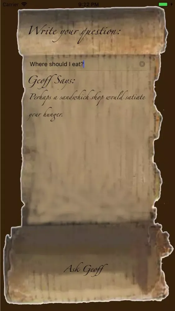 Ask Geoff应用截图