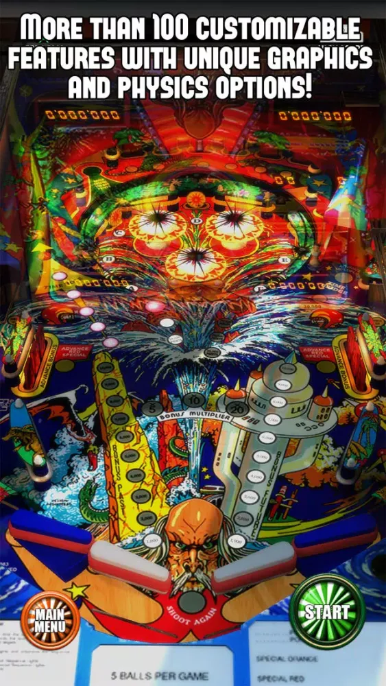 Captures d'écran de Zaccaria Pinball Master Edition
