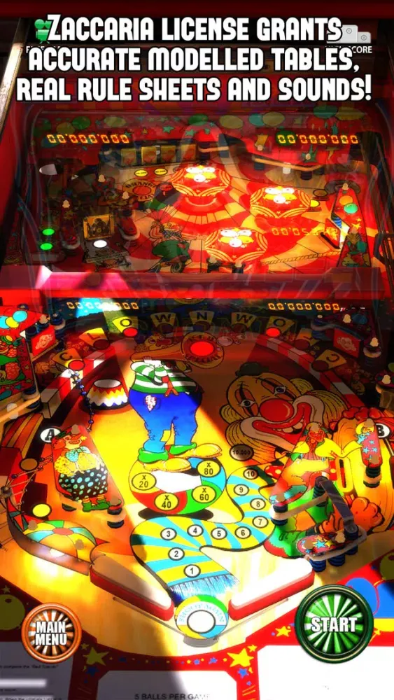 Captures d'écran de Zaccaria Pinball Master Edition