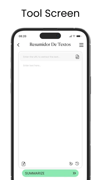 Capturas de pantalla de Resumidor de textos