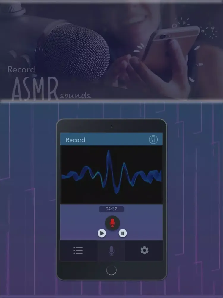 ASMR Recorder iPad  Screenshots