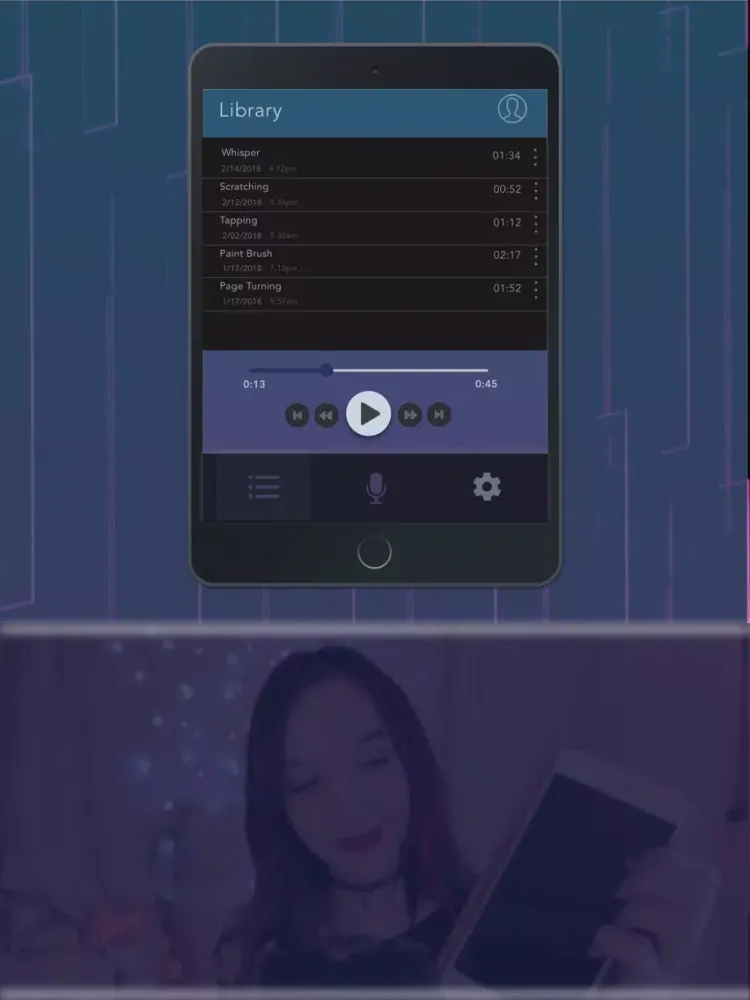 ASMR Recorder iPad  Screenshots