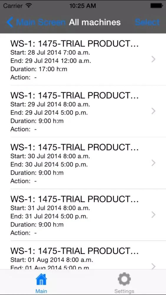 AspectPL - Real Time Manufacturing Execution System स्क्रीनशॉट