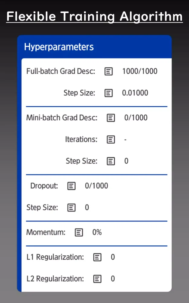 Neural Network for Numerics Screenshots