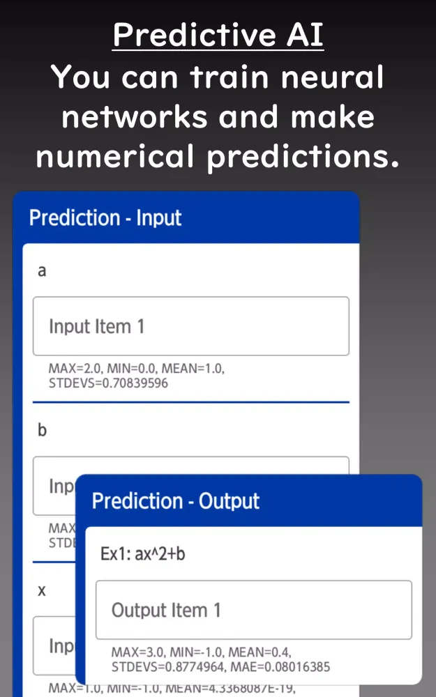 Neural Network for Numerics Screenshots