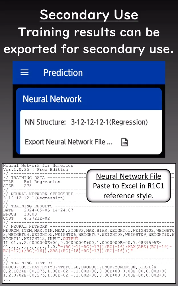 Neural Network for Numerics Screenshots