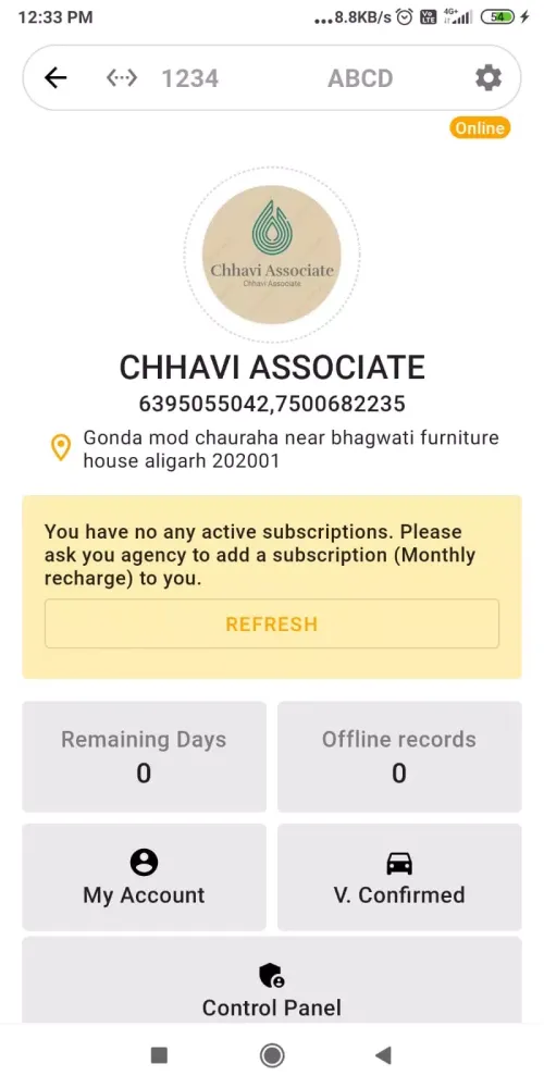 Tangkapan skrin CHHAVI ASSOCIATE