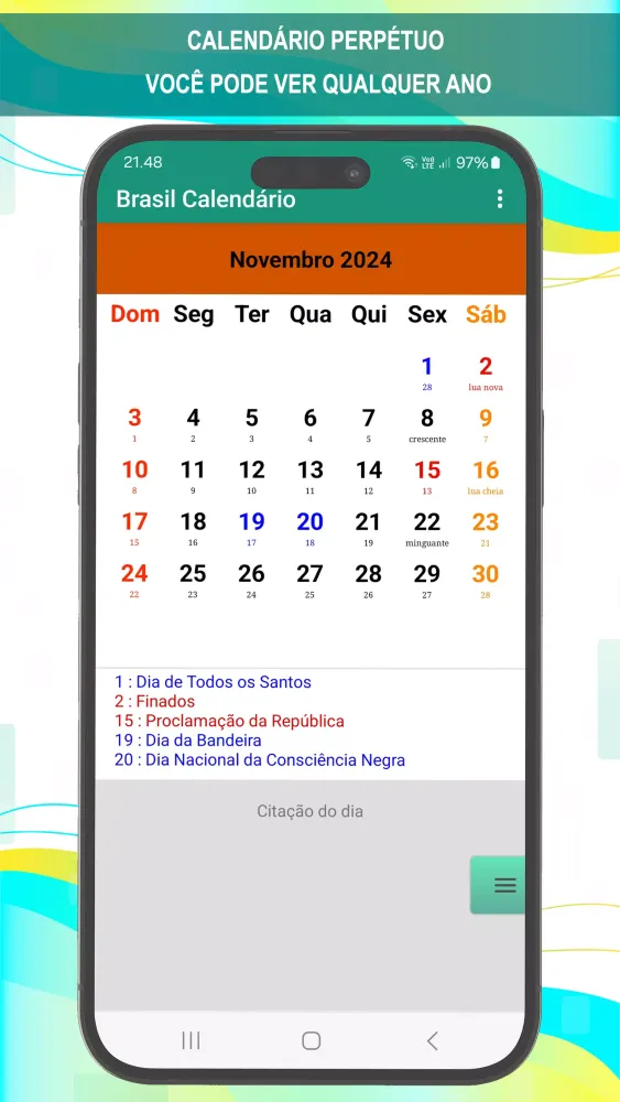Brasil Calendário 2025 স্ক্রিনশট