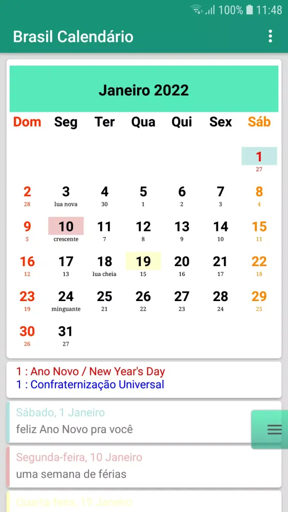 Brasil Calendário 2025 স্ক্রিনশট