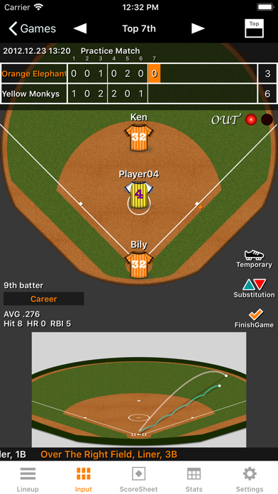 Softball Stats Ekran Görüntüleri
