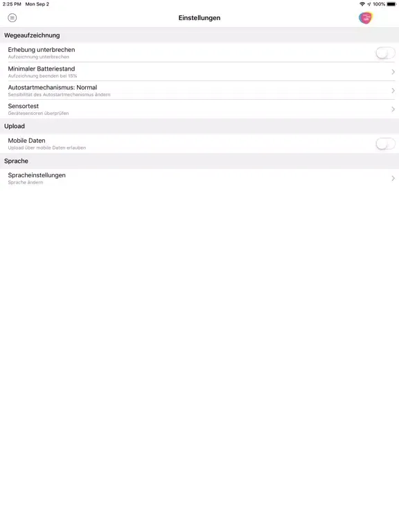 ภาพหน้าจอของ Wegesammler iPad 
