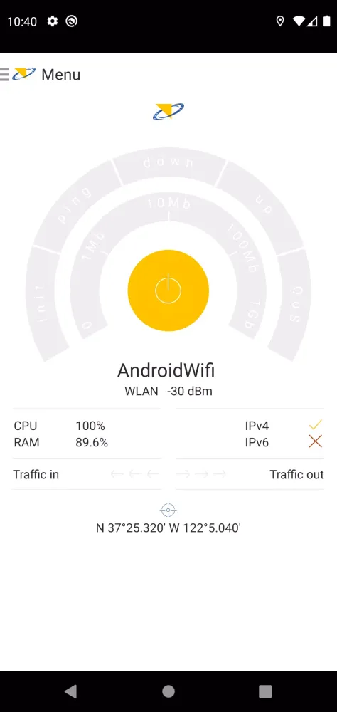 Tangkapan skrin RAK NetTest