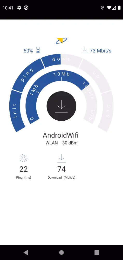 Tangkapan skrin RAK NetTest