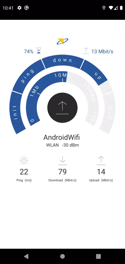 Tangkapan skrin RAK NetTest