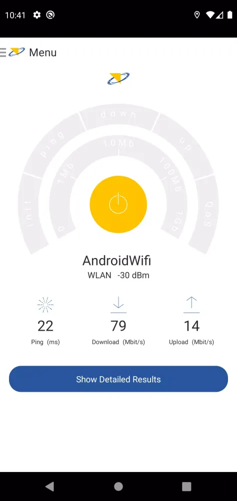Tangkapan skrin RAK NetTest