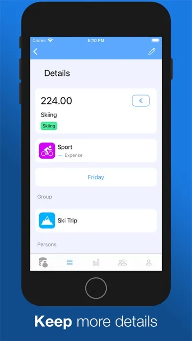 Tangkapan skrin FIN - Finance Tracking