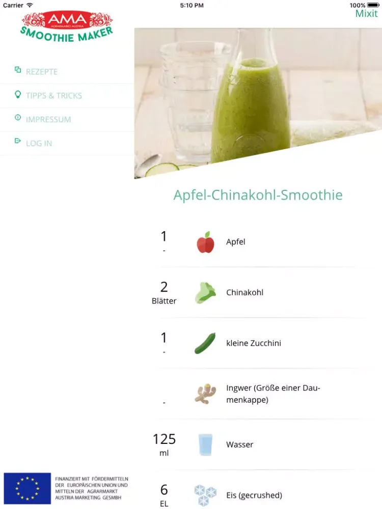 Smoothie Maker iPad  Ekran Görüntüleri