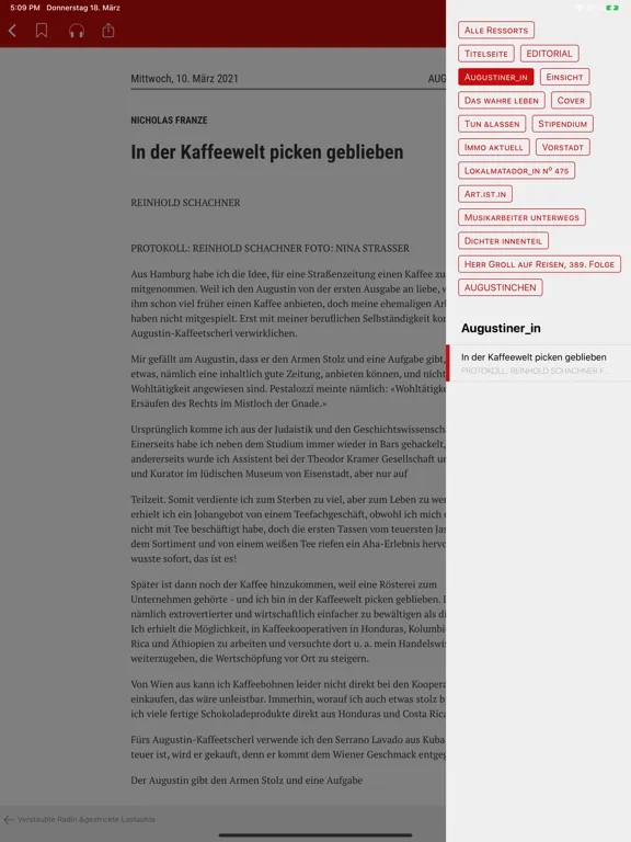 AUGUSTIN ePaper iPad  سکرین شاٹس